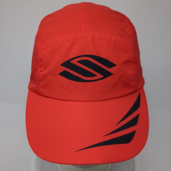 Selkirk 5 Panel Cap Red One Size Adjustable Breathable Lightweight Polyester - Picture 2 of 8